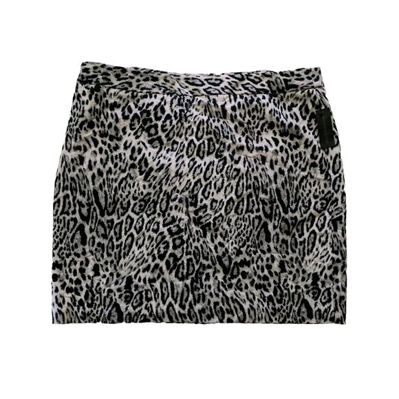 Worthington Animal Print Skirt Plus Size 22W New Leopard Cheetah Tiger Black - Picture 1 of 6